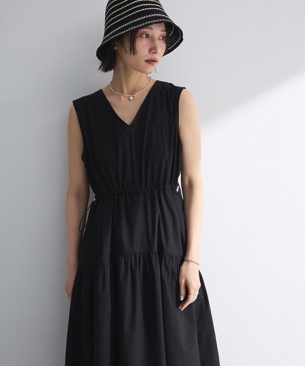 Green Parks ・ＥＬＥＮＣＡＲＥ　ＤＵＥ　ドロストティアードワンピ Black