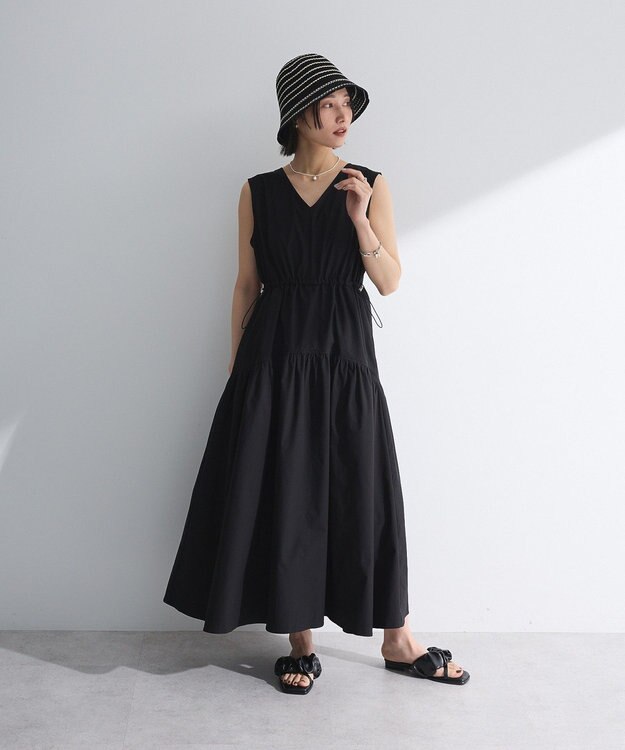 Green Parks ・ＥＬＥＮＣＡＲＥ　ＤＵＥ　ドロストティアードワンピ Black