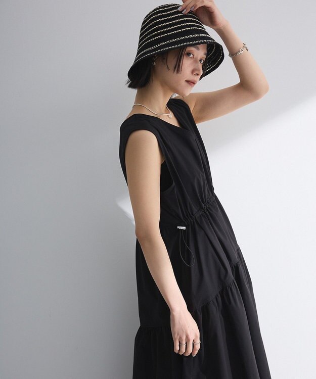 Green Parks ・ＥＬＥＮＣＡＲＥ　ＤＵＥ　ドロストティアードワンピ Black