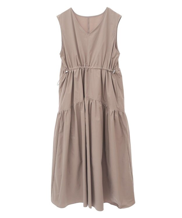 Green Parks ・ＥＬＥＮＣＡＲＥ　ＤＵＥ　ドロストティアードワンピ Dark Beige