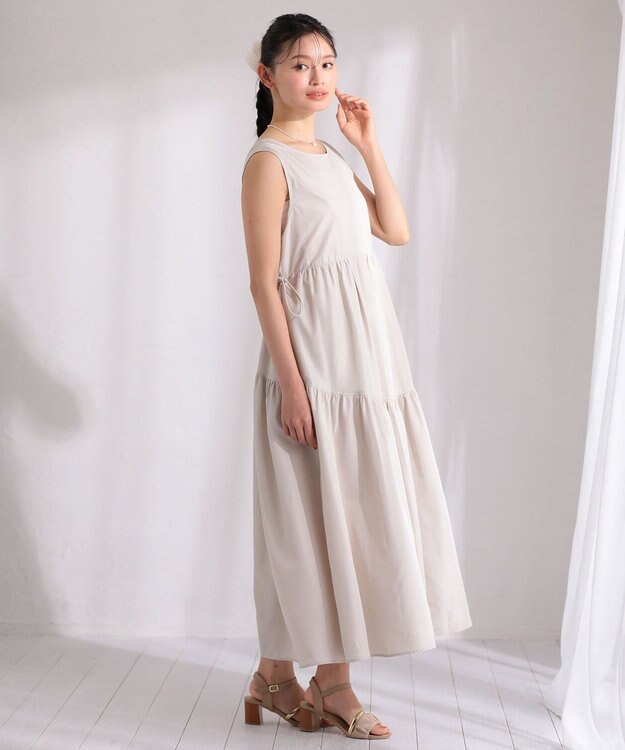 Green Parks ・ＥＬＥＮＣＡＲＥ　ＤＵＥ　ドロストティアードワンピ Off White