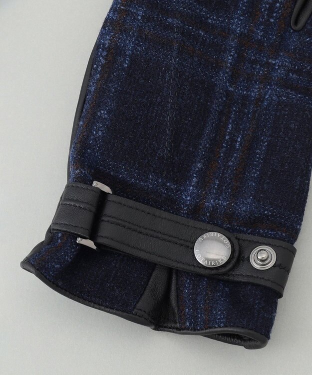 GOTAIRIKU 【スマホ対応】CANONICO×シープレザーコンビグローブ ネイビー系4