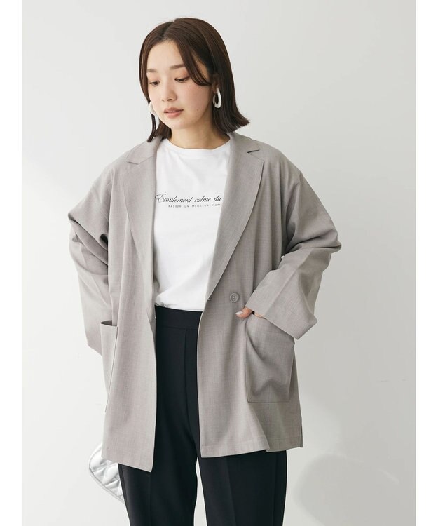 Green Parks イージーテーラードカラージャケット Gray