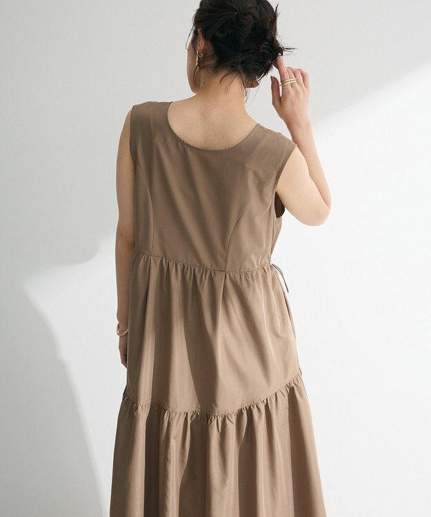 Green Parks ・ＥＬＥＮＣＡＲＥ　ＤＵＥ　ドロストティアードワンピ Dark Beige