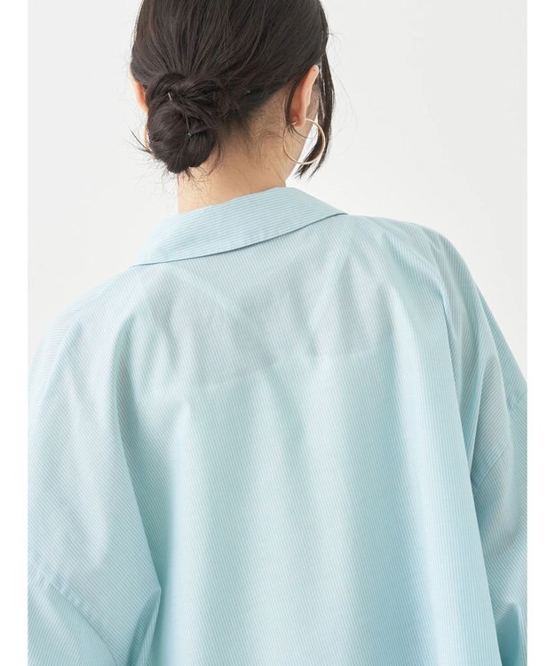 earth music&ecology ＴＲキュプラドロストシャツ Light Green