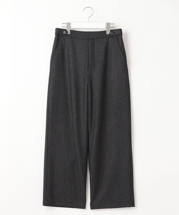 J.PRESS LADIES クラシカルツイード＆ヘリンボン セミワイド パンツ グレー系5