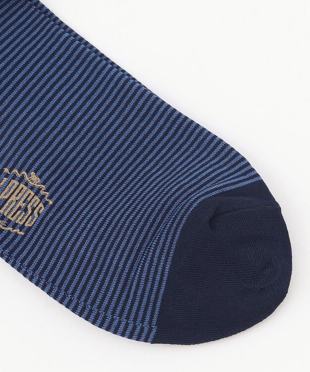 J.PRESS MEN 【J.PRESS BASIC】ハイゲージ天竺 ボーダーソックス ネイビー系