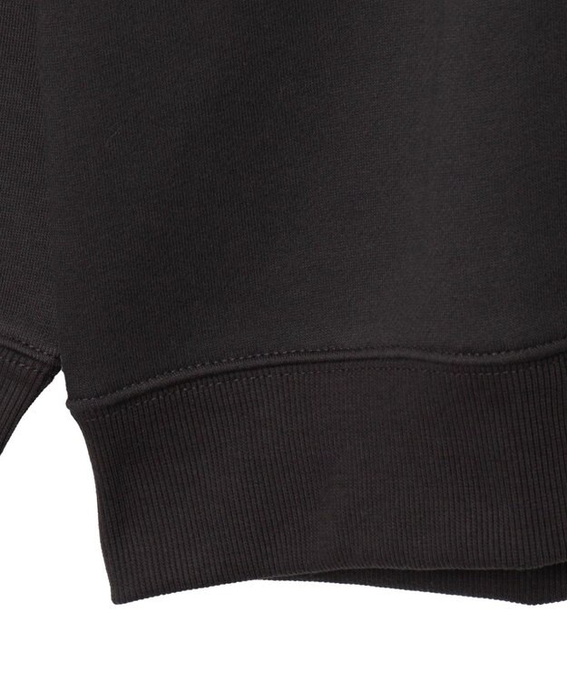 WEGO 【ユニセックス着用ITEM】ガールイラストグラフィックプルオーバー ブラック中濃色