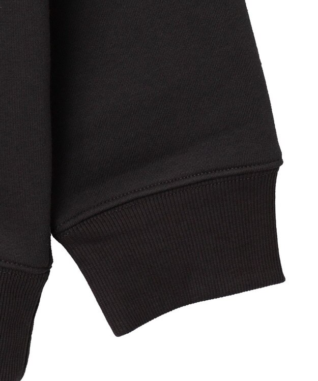 WEGO 【ユニセックス着用ITEM】ガールイラストグラフィックプルオーバー ブラック中濃色