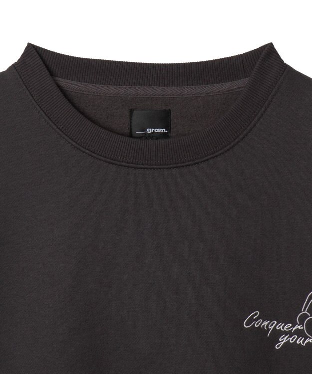 WEGO 【ユニセックス着用ITEM】ガールイラストグラフィックプルオーバー ブラック中濃色