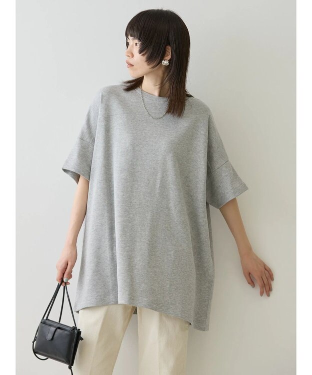 AMERICAN HOLIC ミニ裏毛ポンチョチュニック2 Light Gray Mixture