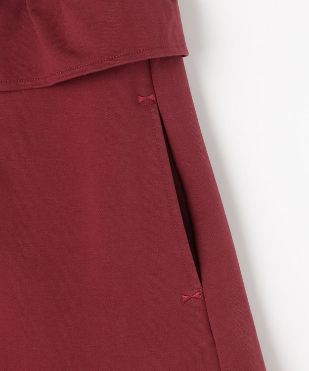 組曲 KIDS 【150-160㎝】ソフトストレッチ ショートパンツ ボルドー