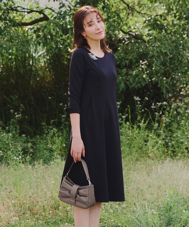 Tiaclasse 【安田美沙子さん着用・2way】リボンギャザーミニバッグ モカ