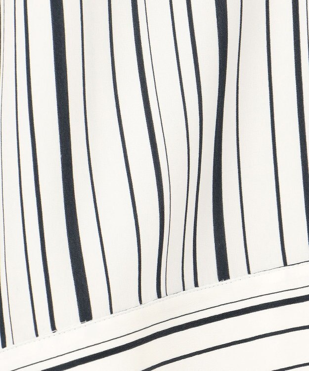 JOSEPH シルクアニメーション　シャツドレス Oyster White/ Black