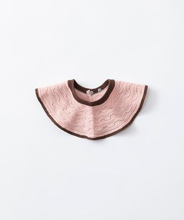 TRICOTE ケーブル柄ニットスタイ 68PINKBEIGE