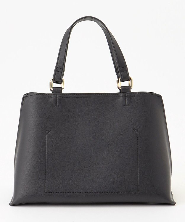 ANY 【2WAY】スクエアメタルハンドバッグ ブラック