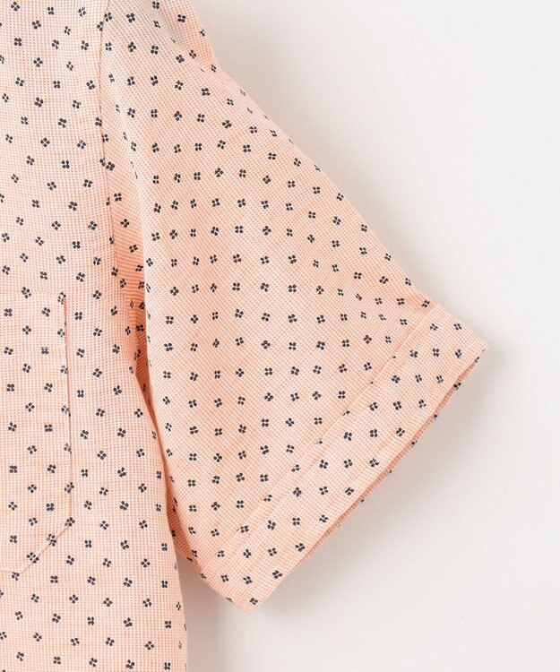 JOSEPH ABBOUD 【ビジネスシーンに最適・サステイナブル】ソアロンシャンブレープリント シャツ オレンジ系5