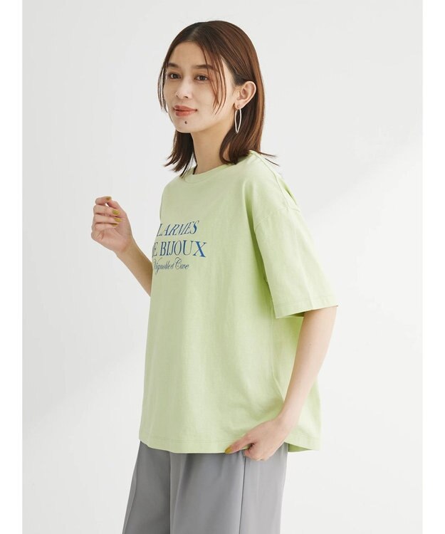 Green Parks 両面ロゴツアーボックスＴシャツ Lime Green
