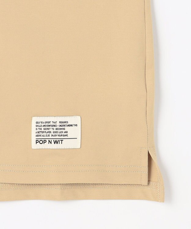 PW CIRCULUS 【WOMEN】ポケットモックネック ゴルフウェア レディース ベージュ系