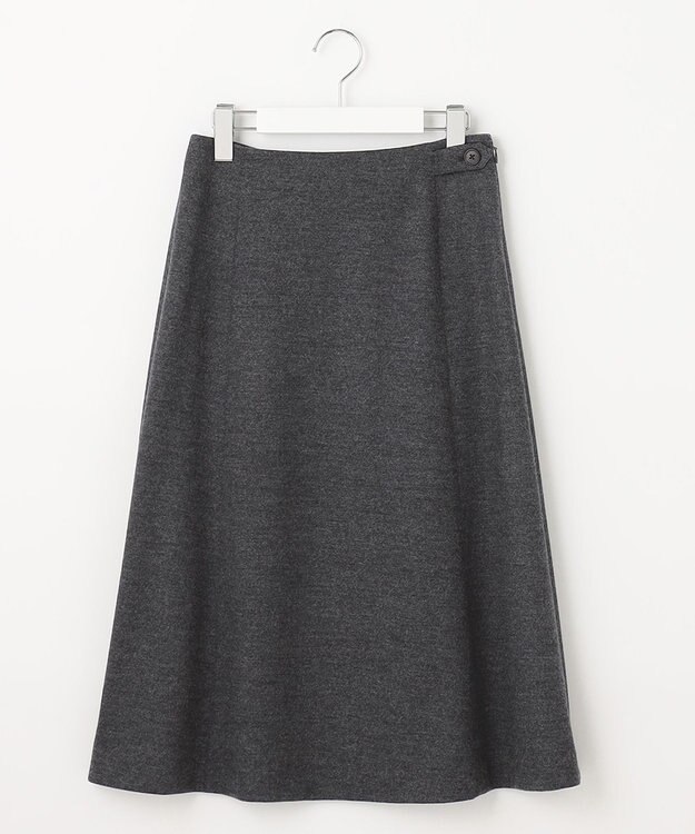 J.PRESS LADIES アクアレジェンドウールジャージー スカート ライトグレー系