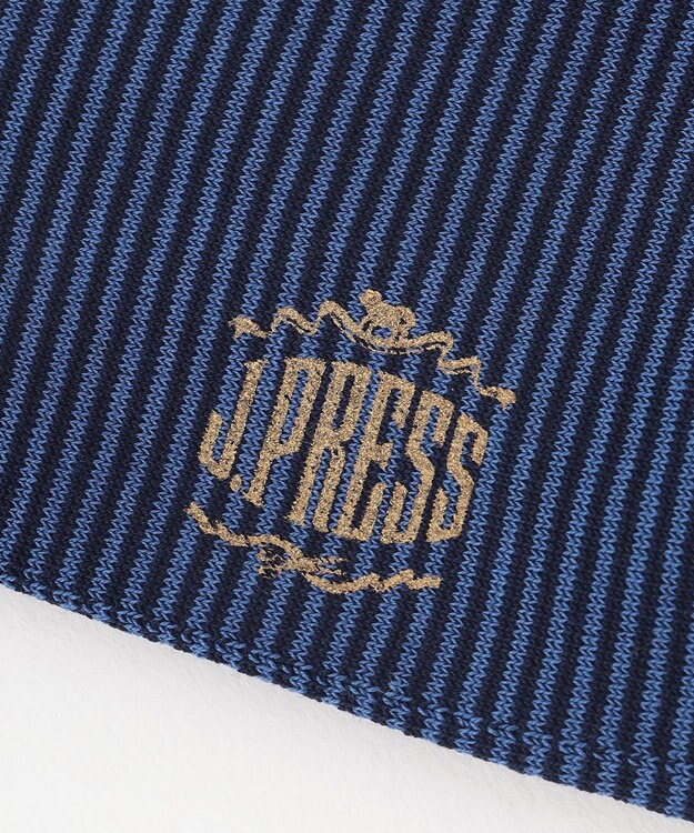 J.PRESS MEN 【J.PRESS BASIC】ハイゲージ天竺 ボーダーソックス ネイビー系