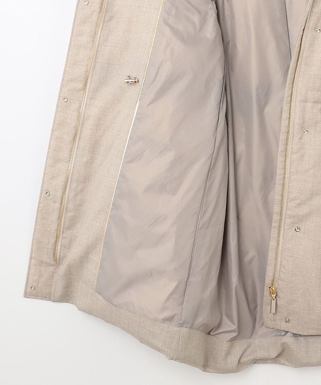 自由区 【ファー取り外し可】ライトウールダウン ベージュ系