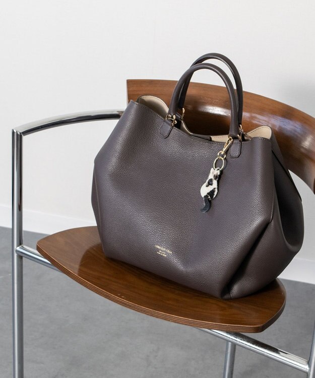 INTER-CHAUSSURES 【ANDREA CARDONE】ネコ型レザーキーチャーム マルチ