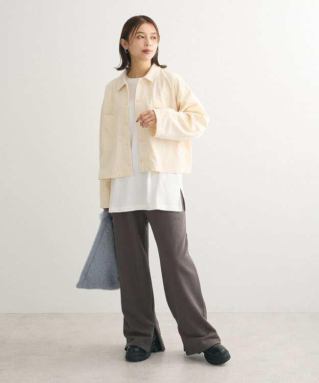 Green Parks 裾スリットホワイトインナー White