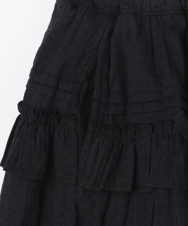 ANY KIDS 【洗濯機可能】カラミドビー ティアードスカパン ブラック