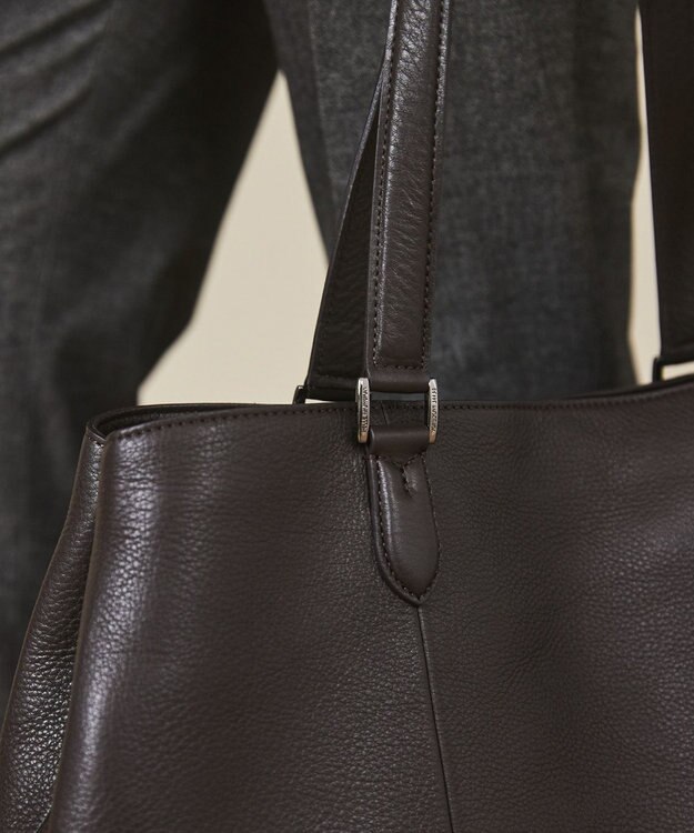 GOTAIRIKU 別注/日本製【PELLE MORBIDA×GOTAIRIKU】レザー トートバッグ ダークブラウン系