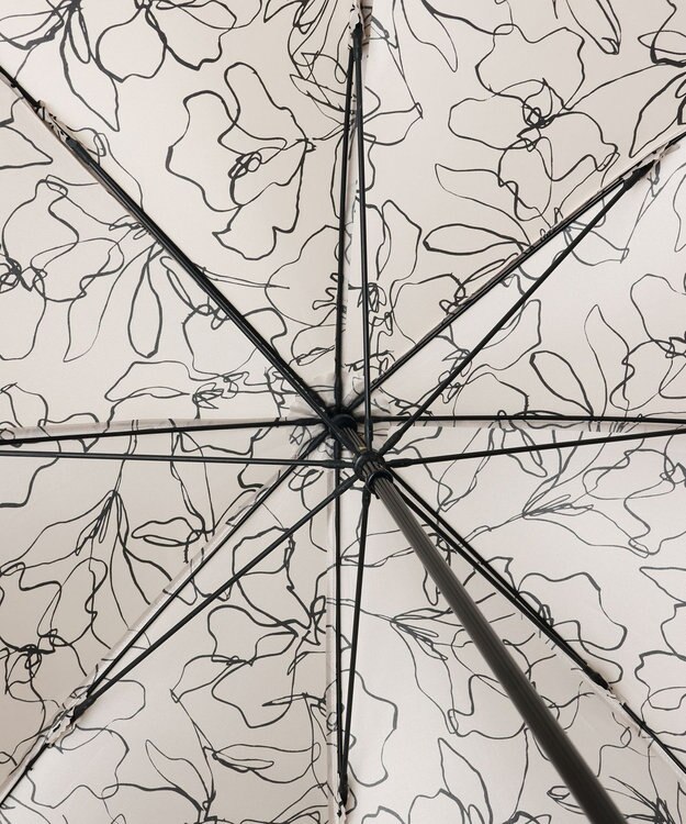 AURORA  Beaurance （ビューランス） オリジナルプリント雨傘（長傘） クリーム