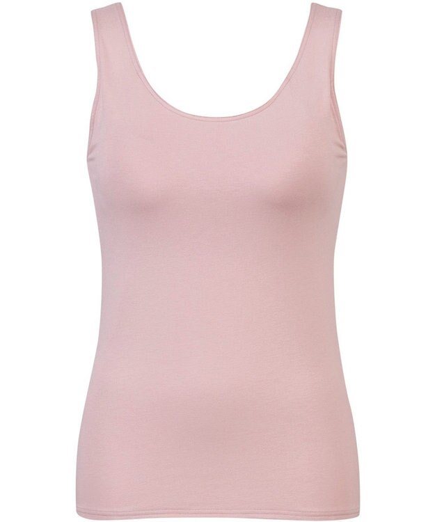 Wing カップ付きタンクトップ ラク きれいなバストシルエット 綿混(身生地部) 【シンクロブラトップ 綿混タイプ】 ブラトップ ET7131 ウイング／ワコール ピンク