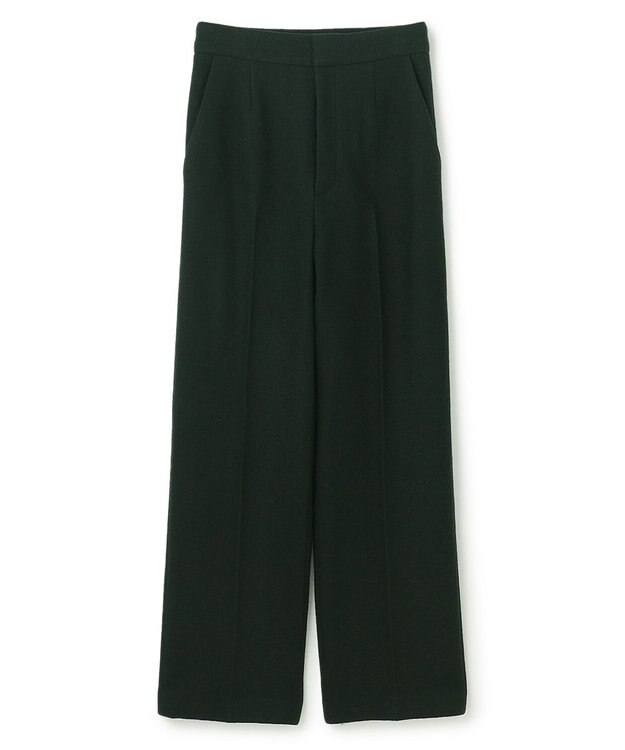 BEIGE， MILLAM / フェイクレザーパッチワイドパンツ F Green