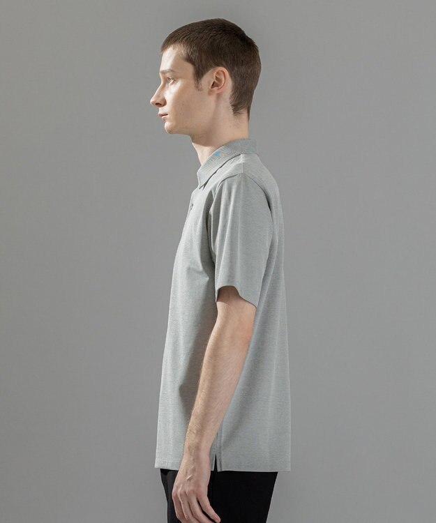 JOSEPH HOMME 新素材【ビジネスに使える】クリアコットンカノコ　ポロシャツ ライトグレー系