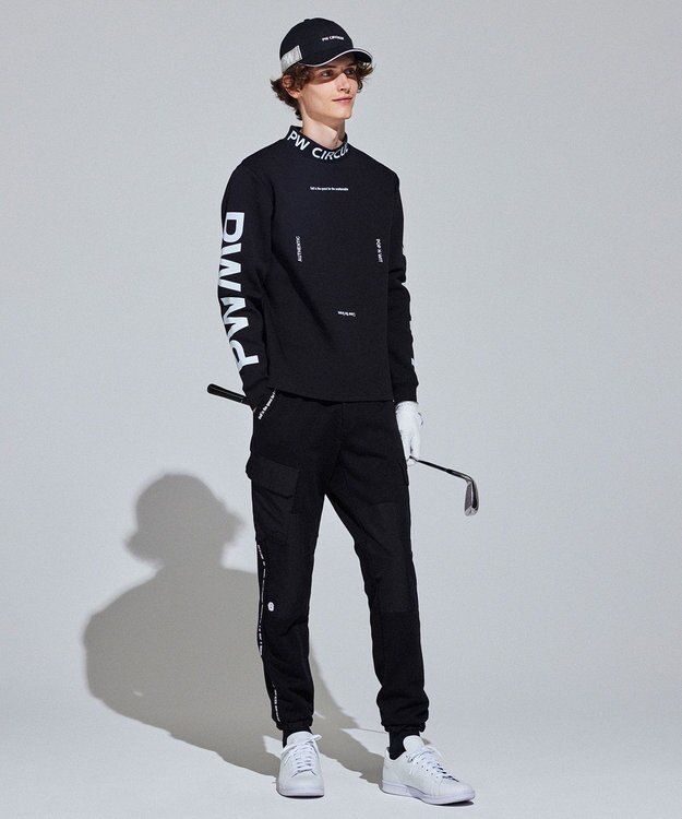 PW CIRCULUS 【MEN】裏毛カーゴジョガーパンツ ブラック系