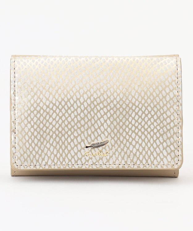 airlist 三つ折り財布 Neferネフィル ゴールド×ホワイト