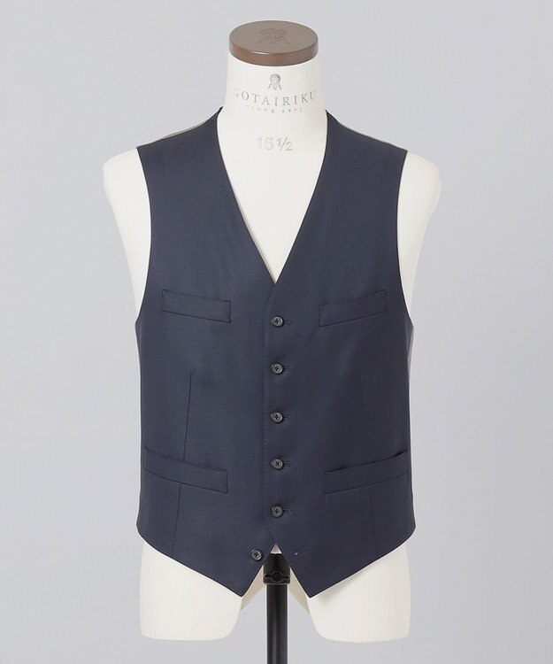 GOTAIRIKU 【DORMEUIL】MILLENNIAL 3ピーススーツ ネイビー系