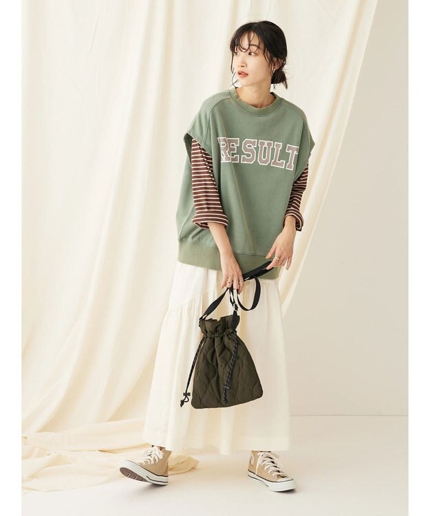 CRAFT STANDARD BOUTIQUE ボーダーワッフルプルオーバー Brown