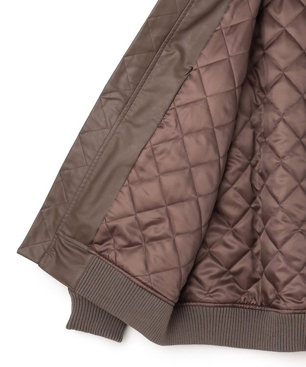 J.PRESS YORK STREET 【UNISEX】エコレザーMA-1 ダークブラウン系