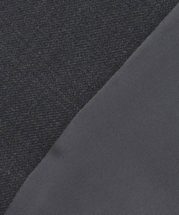 ICB 【UVカット・洗える】ウール2WAYストレッチ ノーカラージャケット チャコール