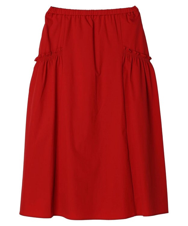 CRAFT STANDARD BOUTIQUE サイドフリルギャザースカート Red