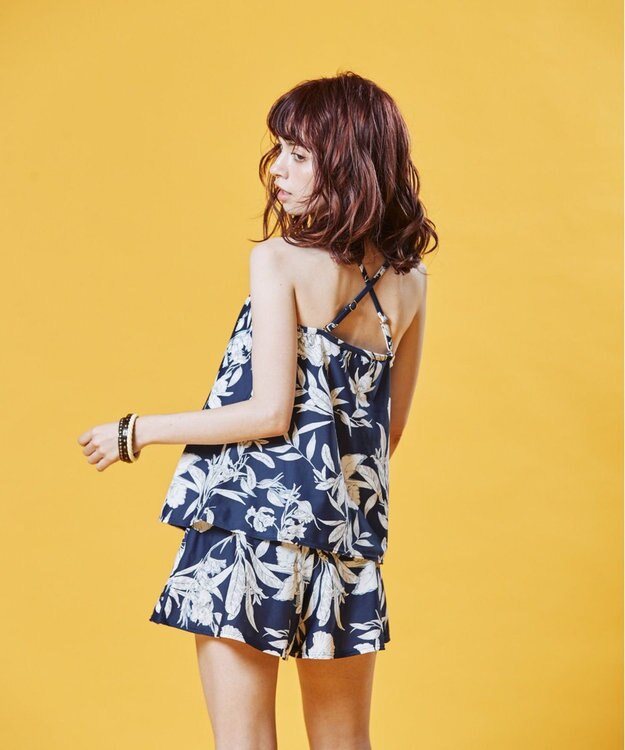 San-ai Resort（三愛水着楽園） 【Coral veil】Cameria　3点セット 水着 ネイビー