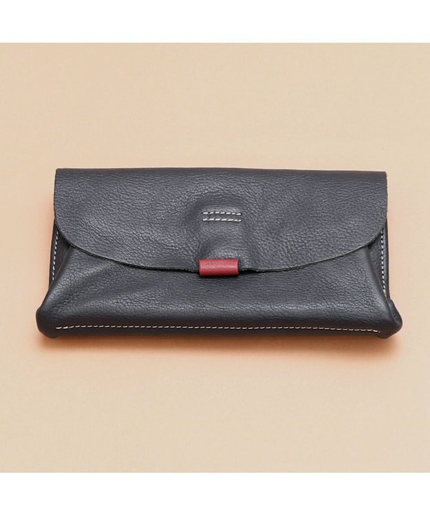 UNBILLION アトランタ ATLANTA / 牛革かぶせ長財布 ネイビー