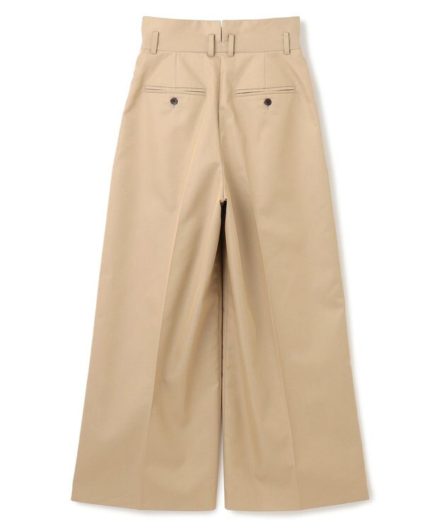 uncrave チノギャバジン ワイドトラウザー ベージュ