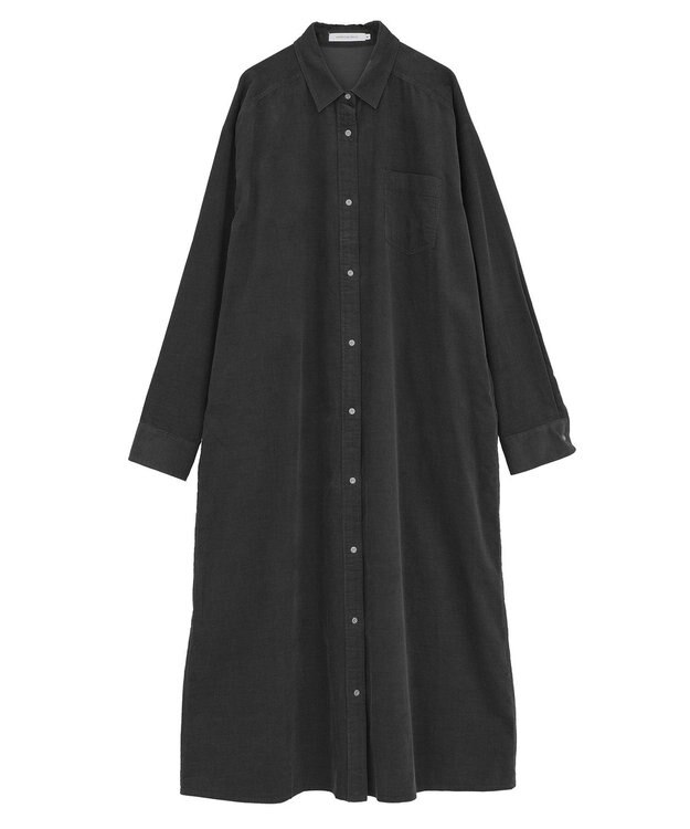AMERICAN HOLIC コーデュロイシャツワンピース Brown
