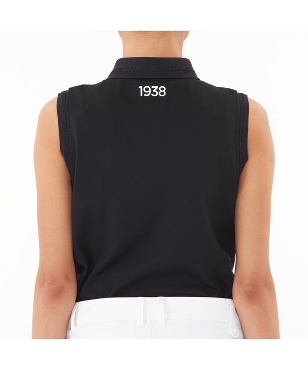 ZERO HALLIBURTON ZHG-W6b ノースリーブポロシャツ 82697 ZERO HALLIBURTON ゼロハリバートン レディースゴルフ トップス ブラック