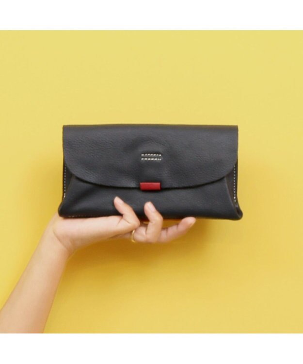 UNBILLION アトランタ ATLANTA / 牛革かぶせ長財布 ネイビー