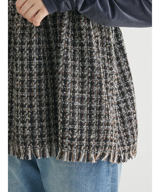 Green Parks ・ＥＬＥＮＣＡＲＥ　ＤＵＥ　ツイードバックリボンキャミ Brown