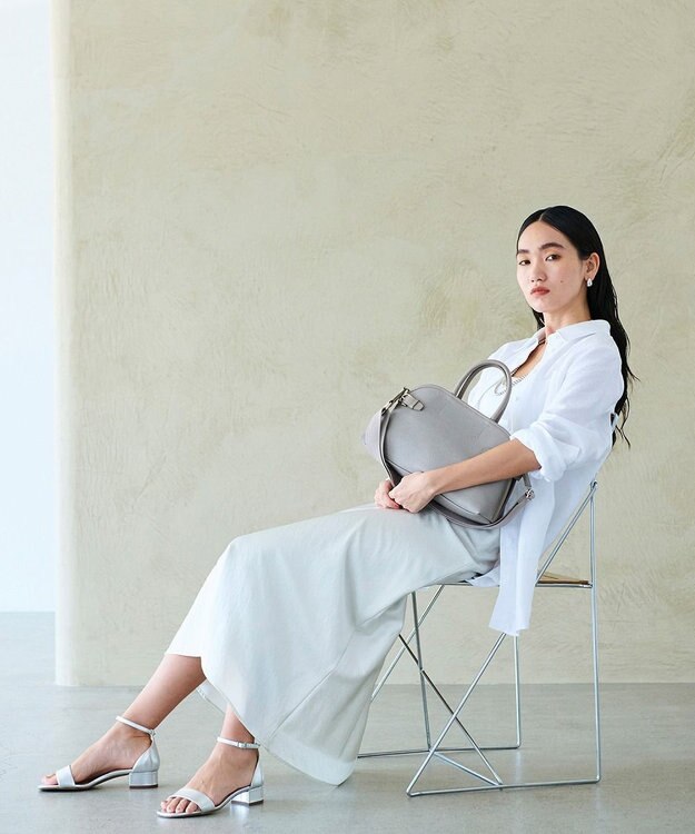 TOPKAPI 【Breath TOPKAPI】SCOTCH GRAIN スコッチグレイン ベルトデザイン ショルダー付き ミニトート バッグ グレージュ