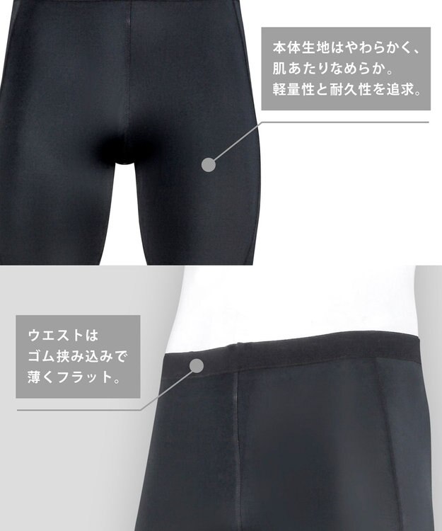 CW-X 【MEN】 CW-X スポーツタイツ 股関節・ひざサポート エキスパートモデル3.0 CW-X独自のテーピング原理で着地の衝撃からひざを守る HXO499 /ワコール ブラック